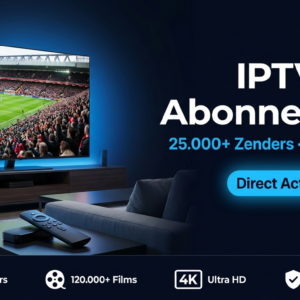 IPTV Abonnement — 25.000+ Zenders, 4K Ultra HD, Nederland & België